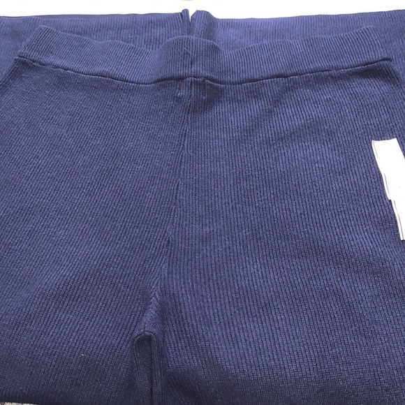 A New Day Women's Plus Size High-Rise Ribbed Sweater Wide Leg Pants - Picture 4 of 10